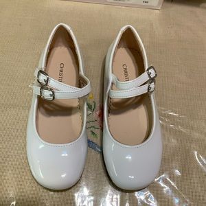 Christie and Jill patent white leather Shoes NWT